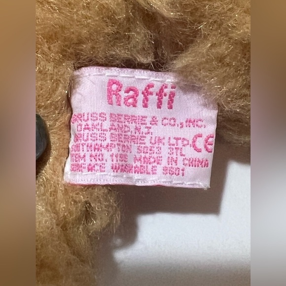 Russ Berrie RAFFI Brown Bunny Rabbit Plush Stuffed Animal 18" Long Legs Ears - Picture 7 of 8